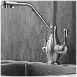 Смеситель для кухни Rose R858L сатин